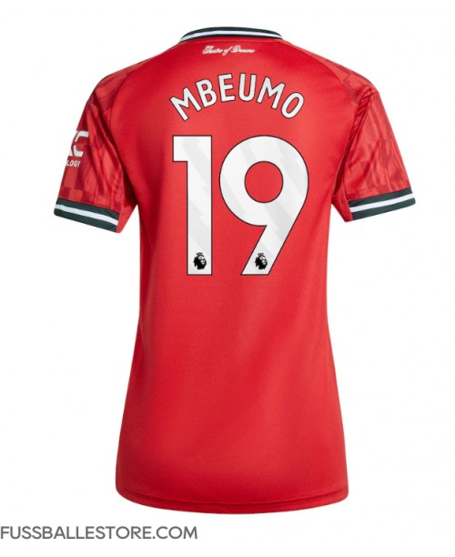 Günstige Manchester United Bryan Mbeumo #19 Heimtrikot Damen 2025-26 Kurzarm Günstige Manchester United Bryan Mbeumo #19 Heimtrikot Damen 2025-26 Kurzarm